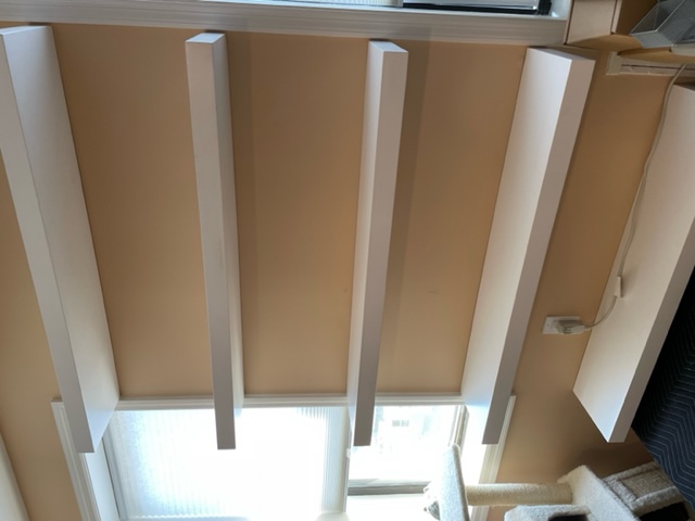 Installed White Floating Shelves